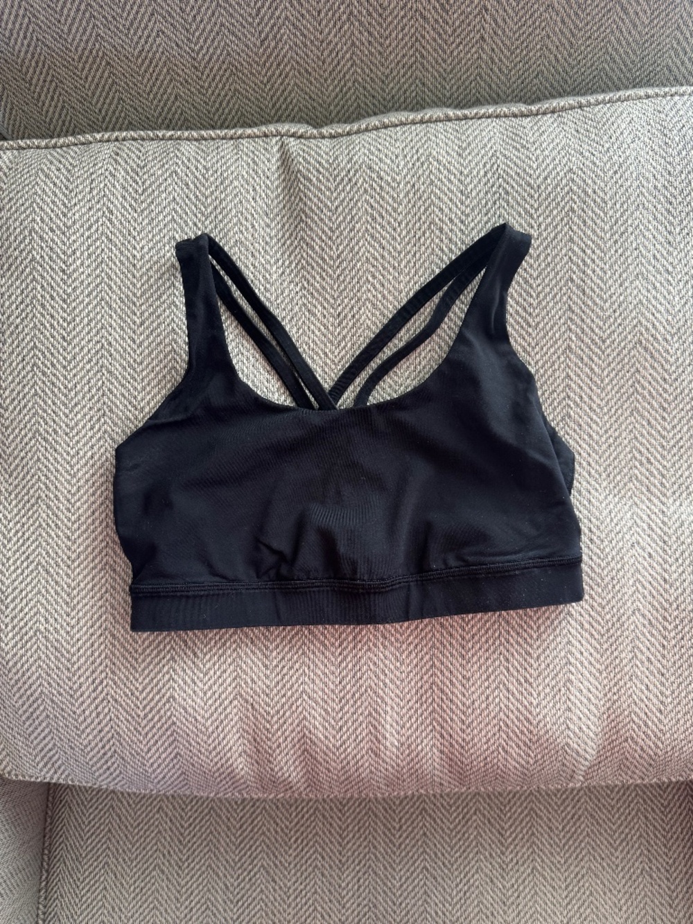 Lululemon Women's Energy Bra Black Crossback Medium